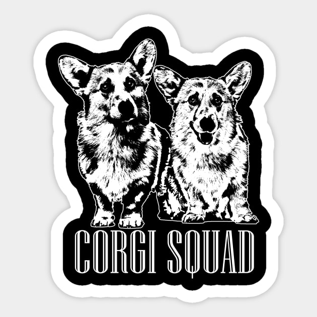 Corgi Squad- Welsh Corgi Sticker by Nartissima